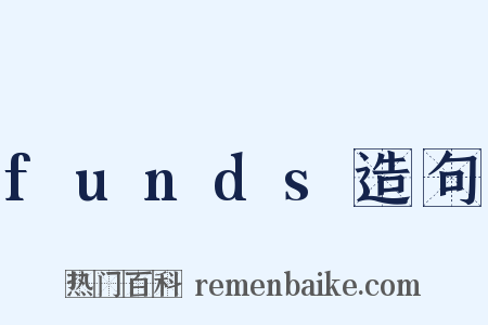 funds造句是什么意思的图片